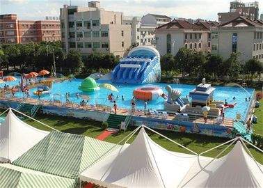 Khung an toàn dành cho người lớn Công viên giải trí Inflatable với khả năng chống cháy PVC