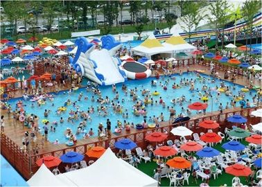 Khung lớn ngoài trời Inflatable Công viên nước Với hồ bơi, Inflatable Sân sau Công viên nước