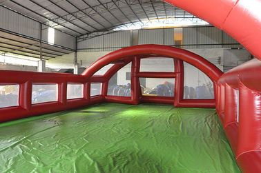 Ngoài trời Inflatable Soccer Field, Inflatable Soap Sân bóng đá cho trò chơi thể thao