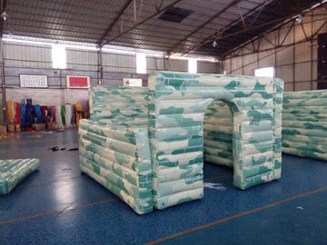Ngụy trang Inflatable Trò chơi thể thao, Inflatable Paintball Bunker Broken Wall