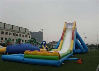 Ngoài trời khổng lồ Hippo Inflatable nước Slides Và hồ bơi cho người lớn