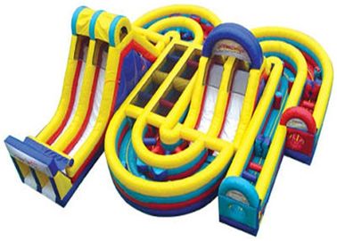 Khóa học chướng ngại vật inflatable thương mại, khóa học tấn công vũ khí khổng lồ dành cho người lớn
