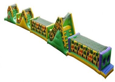 Khóa học vượt chướng ngại vật inflatable đầy màu sắc, Khóa học tránh chướng ngại vật nước cho thuê
