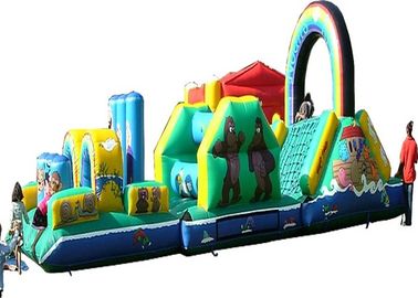 ODM Cartoon Khóa học trở ngại Inflatable, Dọc Rush vượt chướng ngại vật Inflatables
