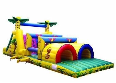 Khóa học trở ngại đầy màu sắc trong rừng Inflatable / Khóa học tránh chướng ngại vật cho trẻ em