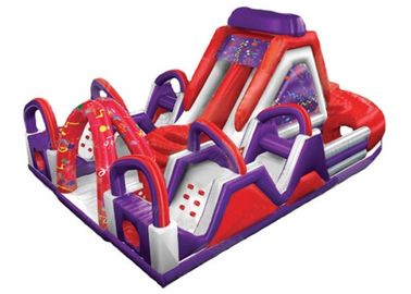Đầy màu sắc Inflatable Bouncy Obstacle Course / Inflatable Assault Course