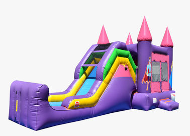 Big thương mại Inflatable Combo Bounce House Trượt nước cho thuê Combo