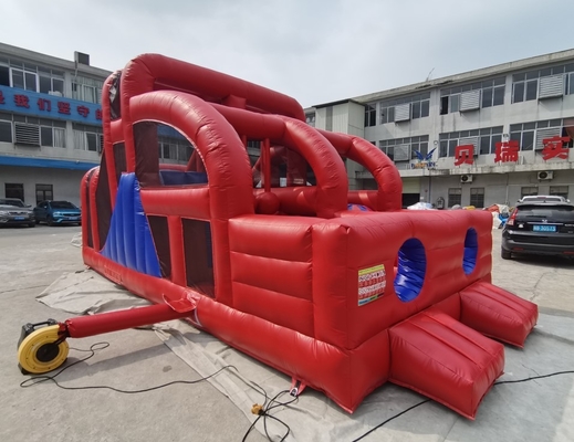 0,55mm PVC Bơm hơi chướng ngại vật cho trẻ em Run Bouncer Silde 10mL * 5mW * 4mH