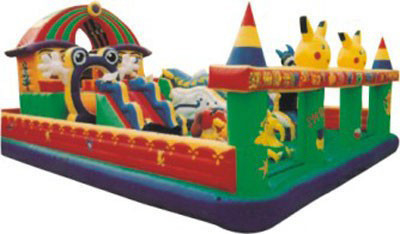 Trung tâm vui chơi bơm hơi 1000D Pvc Blow Up Playground Slide