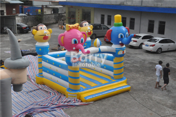 Chủ đề động vật Nở nảy Nhà trẻ em Thổi lên Lâu đài Bouncy