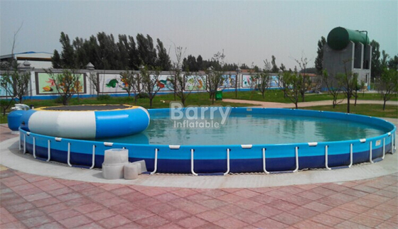Hộp chứa nước di động tròn tùy chỉnh Hồ bơi nước di động Đường kính 20m