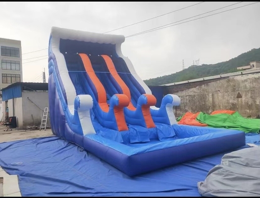 Công viên giải trí Đường trượt nước bơm hơi Blow Up Bouncy Slide