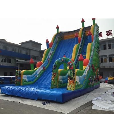 Chủ đề động vật Bơm hơi Trượt một làn đường trượt ướt Khô ướt Sân sau thông quan