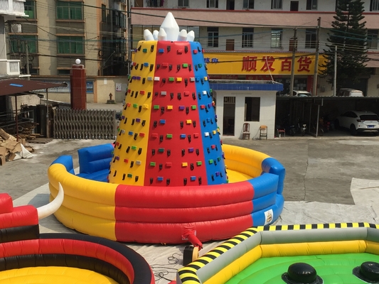 Ngoài trời PVC bơm hơi Đá leo tường Nhảy lâu đài Bouncy